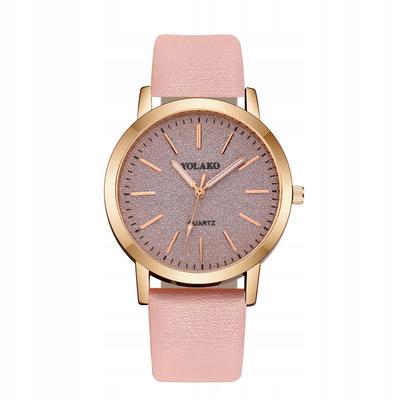 Women's Watch Eco-Leather Comfortable Classic Quartz Elegant Fashionable Pink