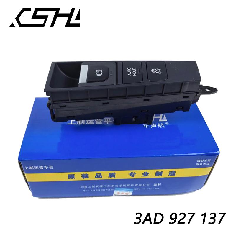 3AD927137 3AD927137B 3AB927137D 21 P Electric Handbrake Switch Parking Brake Button For 2012- 2015 VW Passat B7 Passat CC