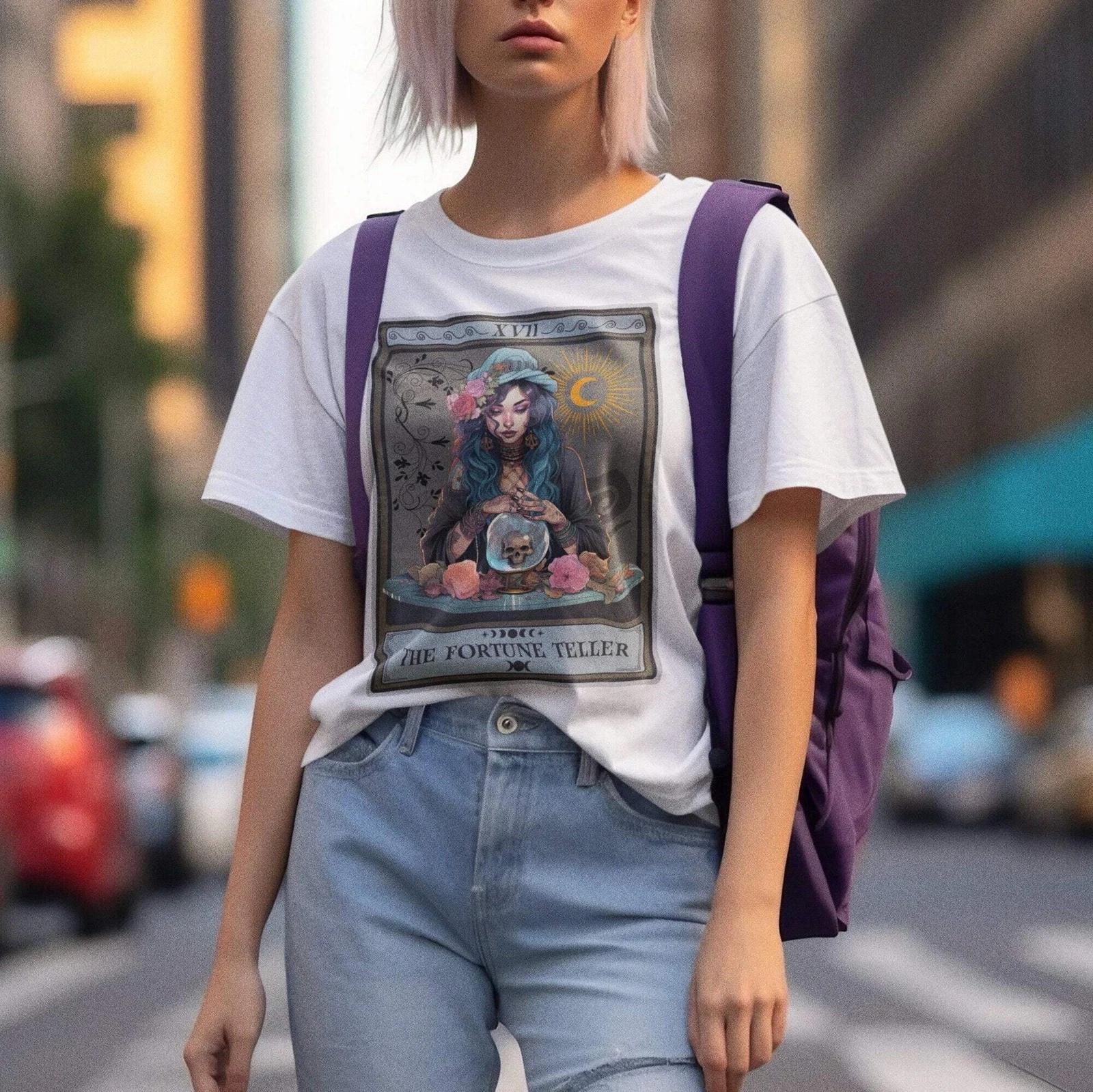 The Fortune Teller Tarot Card Shirt, Psychic 4XL