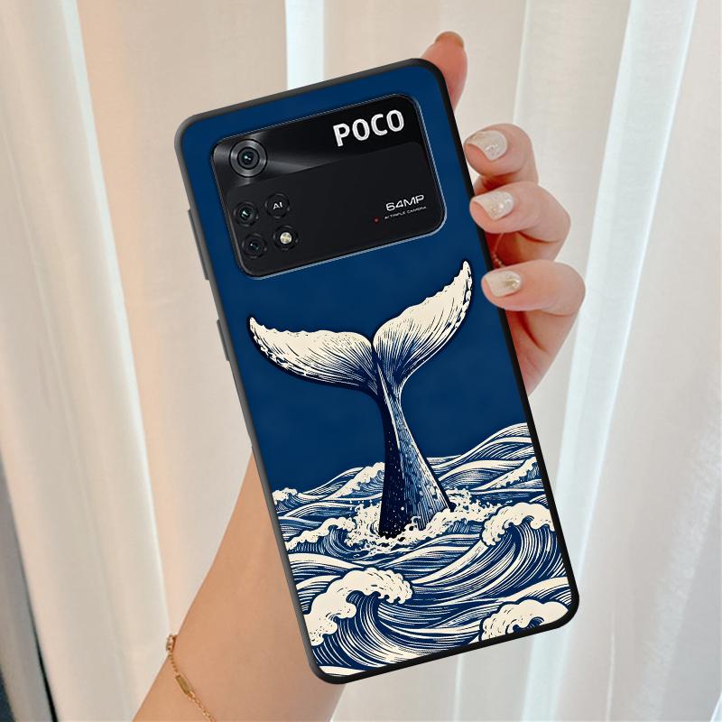 Creative Marine Organisms Art Funda Phone Cover Case for Xiaomi Poco F8 F3 M3 M4 M7 Pro C50 F1 C75 M5 C71 X3 X4 X5 X7 Pro C61