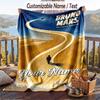 Personalized Flannel Throw Blanket,Bruno Mars Custom Printed Name, Cozy Plush Blanket For Home Use