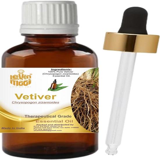 Levenmooi Vetiver (Vetiveria zizanioides) Pure & Natural Therapeutic Grade Essential Oil Glass