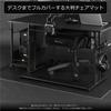 Bauhutte Desk and Chair Mat, Extra Large, Gaming Carpet (160 x 130 cm, 1.5mm Thick), Black, BCM-160BK