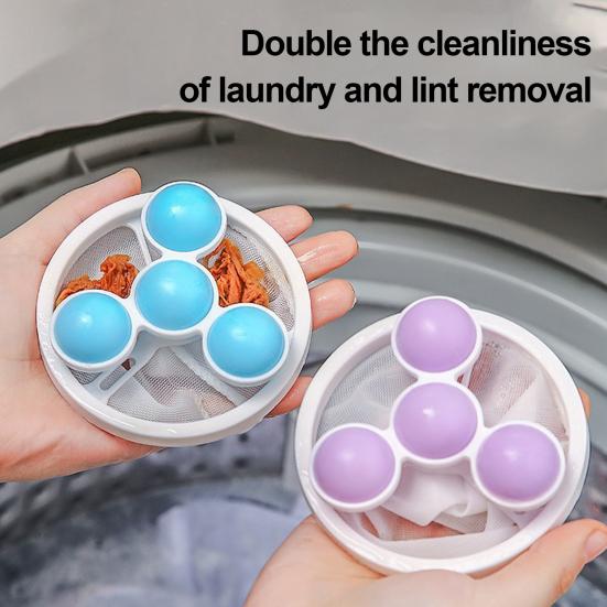

2 шт., сетчатые мешки для удаления ворса для стиральной машины, простые в использовании многоразовые мешки для сбора ворса, сумки для сбора волос домашних животных