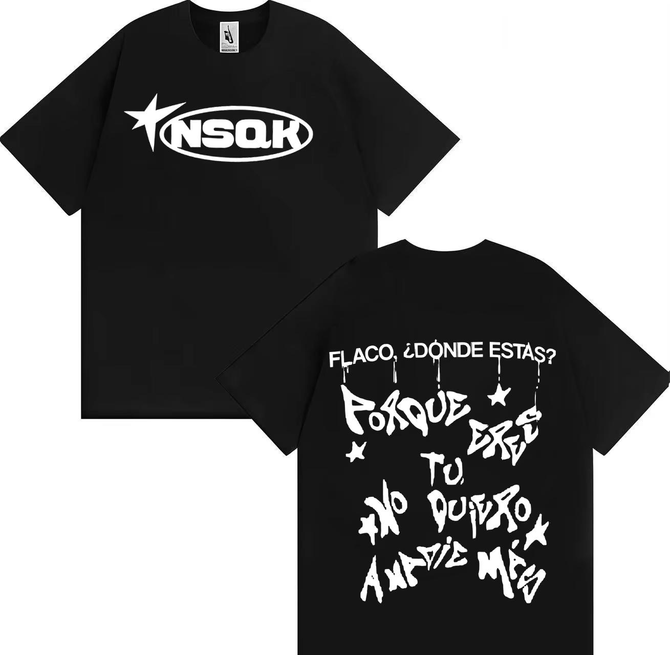 Rapper Nsqk Do You Think about Me Letters Print Tshirt Unisexs Popluar Hip Hop Comfort Tshirts Casual Y2K Short Sleeve Tshrits M