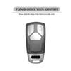 New Alloy Leather Car Key Case Cover Protection Shell for A4 B9 Q5 Q7 TT TTS 8S 2016 2017 Car Key Accessories