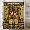 Basic Style Shower Curtain With Hooks Anti - mold For Hotel Home Bathroom