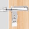 Stainless Steel Door Lock Sliding Bolts Latches Hasp Heavy Duty Garden Shed Sliding Lock for Fence/Wood/Barn Door