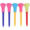 5 PcsPack Golf Tees Plastic Ball Holder Rubber Cushion Outdoor Sports Training Accessories