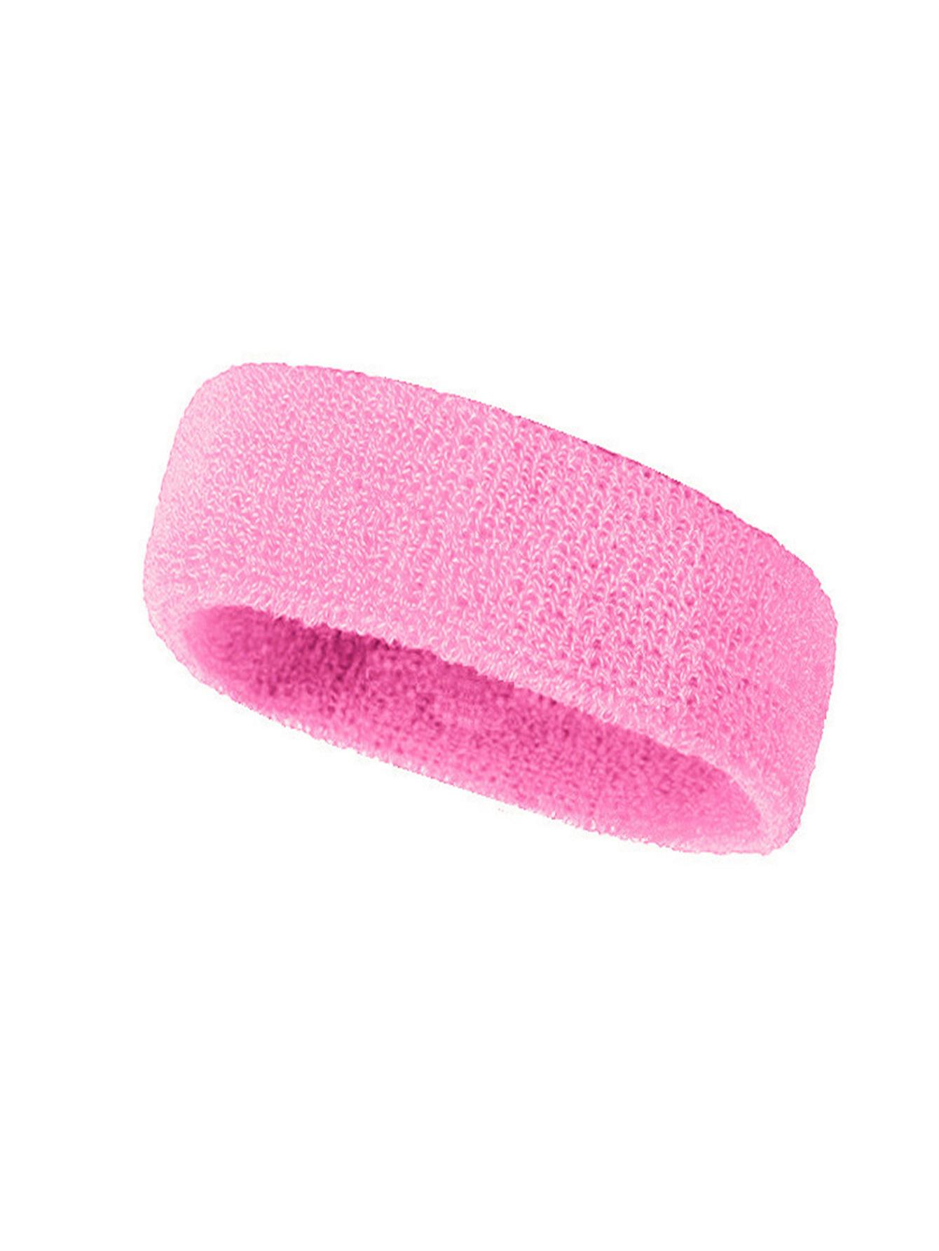 

1 шт. Эластичная спортивная повязка на голову Унисекс Дышащая Удобная для занятий в зале, йогой, фитнесом Спортивные резинки для волос розовый