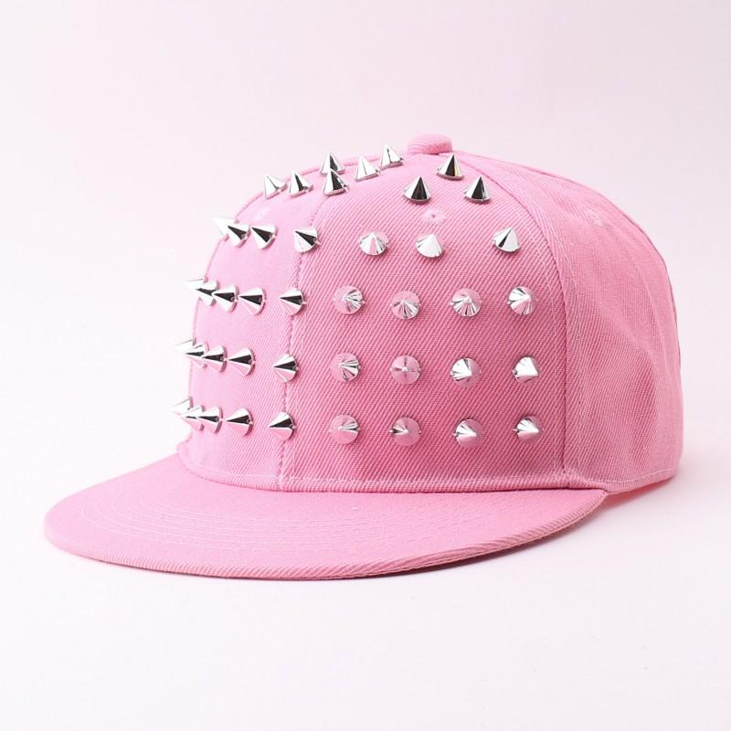 Rivet Baseball Cap Unisex Flat Brim Hip Hop Street Style Sun Hat Dance