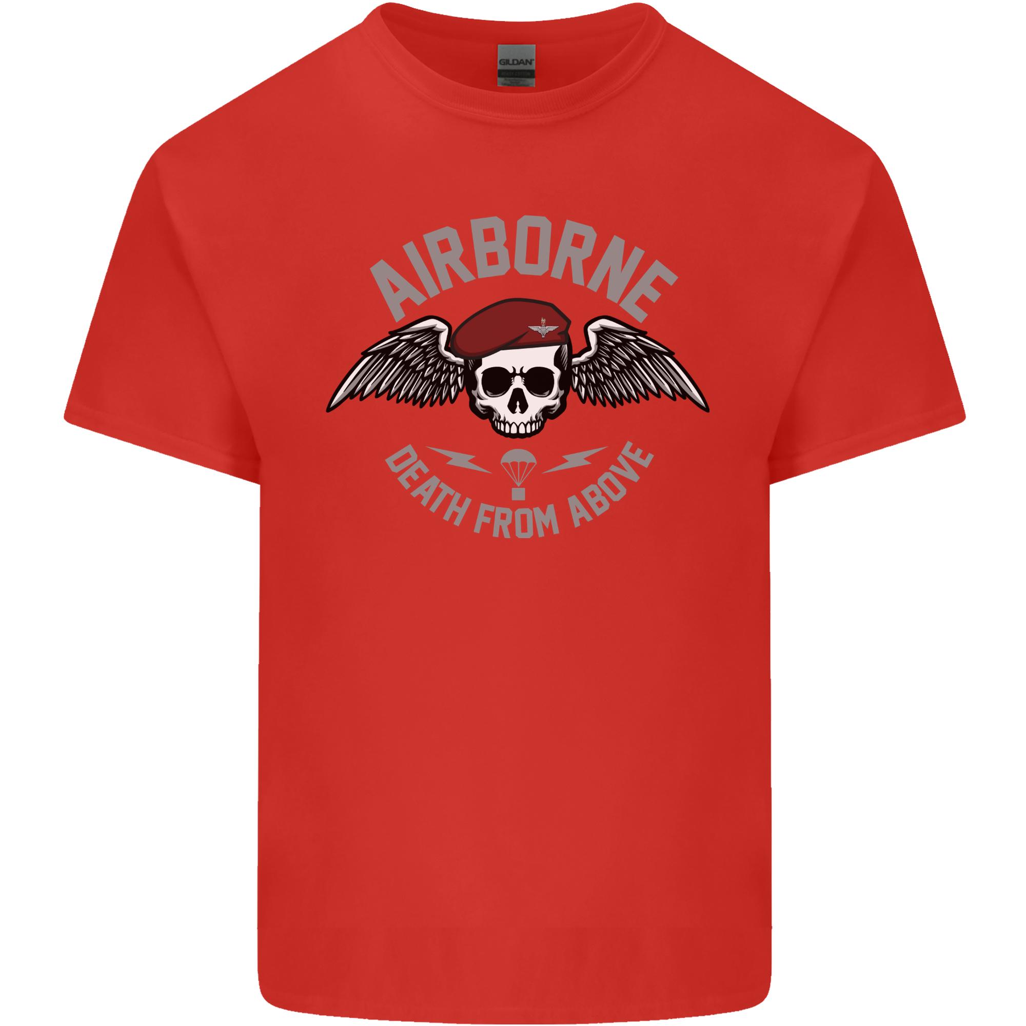 Death From Above Para 1 2 4 Parachute RegiUnisext Unisexs Light Cotton TShirt S