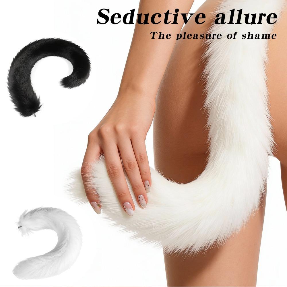 Realistischer weicher Schwanz Analplug SM Bondage Spielzeug Unregelmäßig geformter Hintertür Plug Erwachsenes Intimes Sexspielzeug