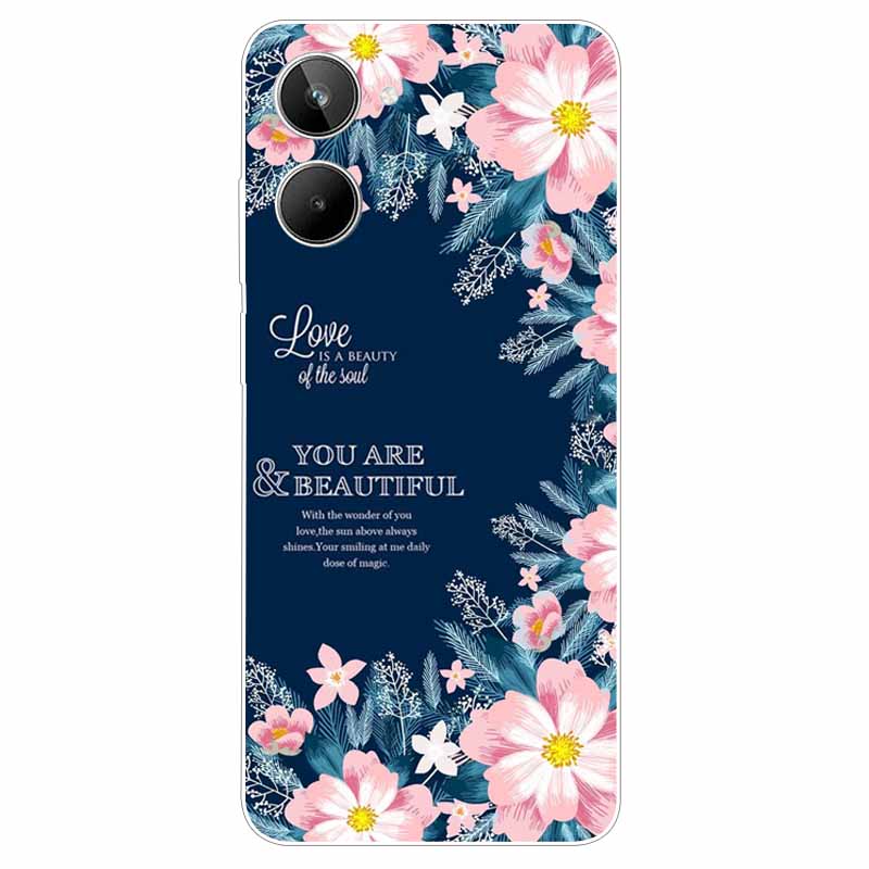 For Realme 10 4G Case 6.4'' Soft TPU Cats Lions Protection Silicone Phone Covers for Realme 10 Case 2022 Clear Realme10 RMX3630