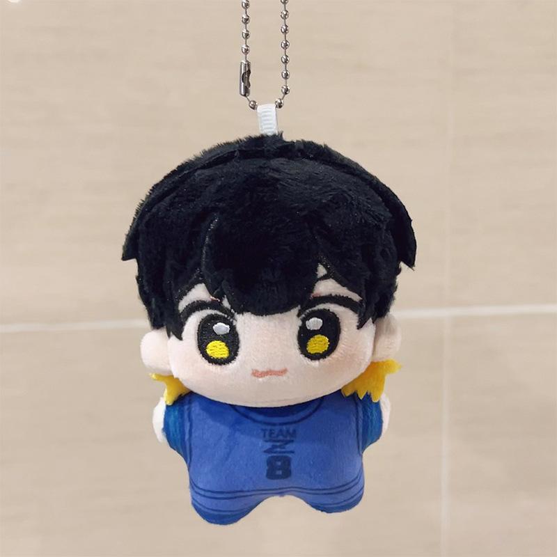 10cm Blauw Slot Pluche Knuffelpop Seishiro Nagi Isagi Yoichi Chigiri Bachira Meguru Poppetje Sleutelhanger Speelgoed Voor Cadeau