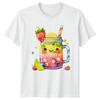 Cute Kawaii Fruit Drink TShirt Summer Refreshing Gift For Him And Her