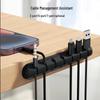Cross-border Silicone Cable Protector & Organizer Clip for Desk or Car Use - Self-adhesive Winder