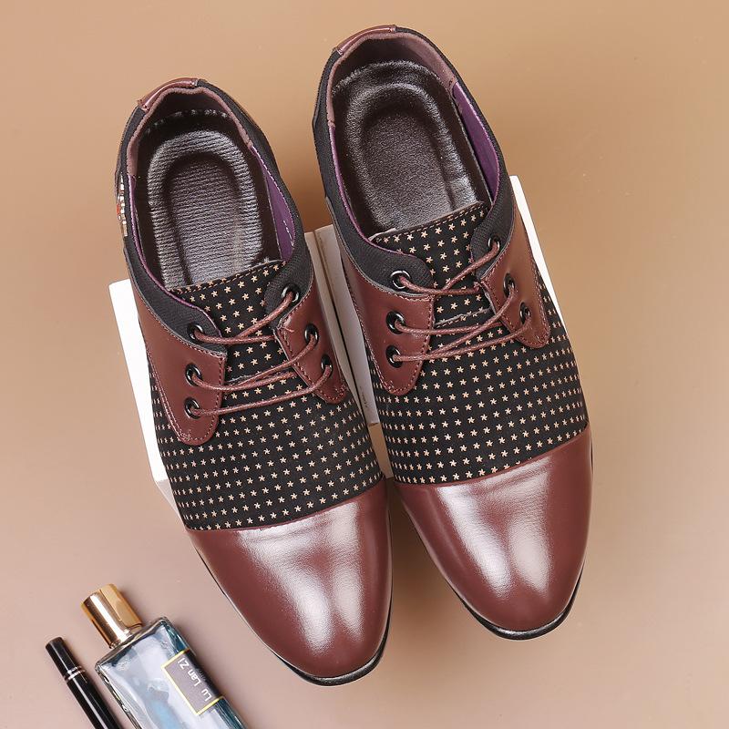 

Мужское британское деловое платье Кожаные туфли Мужские замшевые туфли на одну ногу