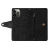 For iPhone 12 Pro Max Case Rivet Decor PU Leather Wallet Flip Phone Cover