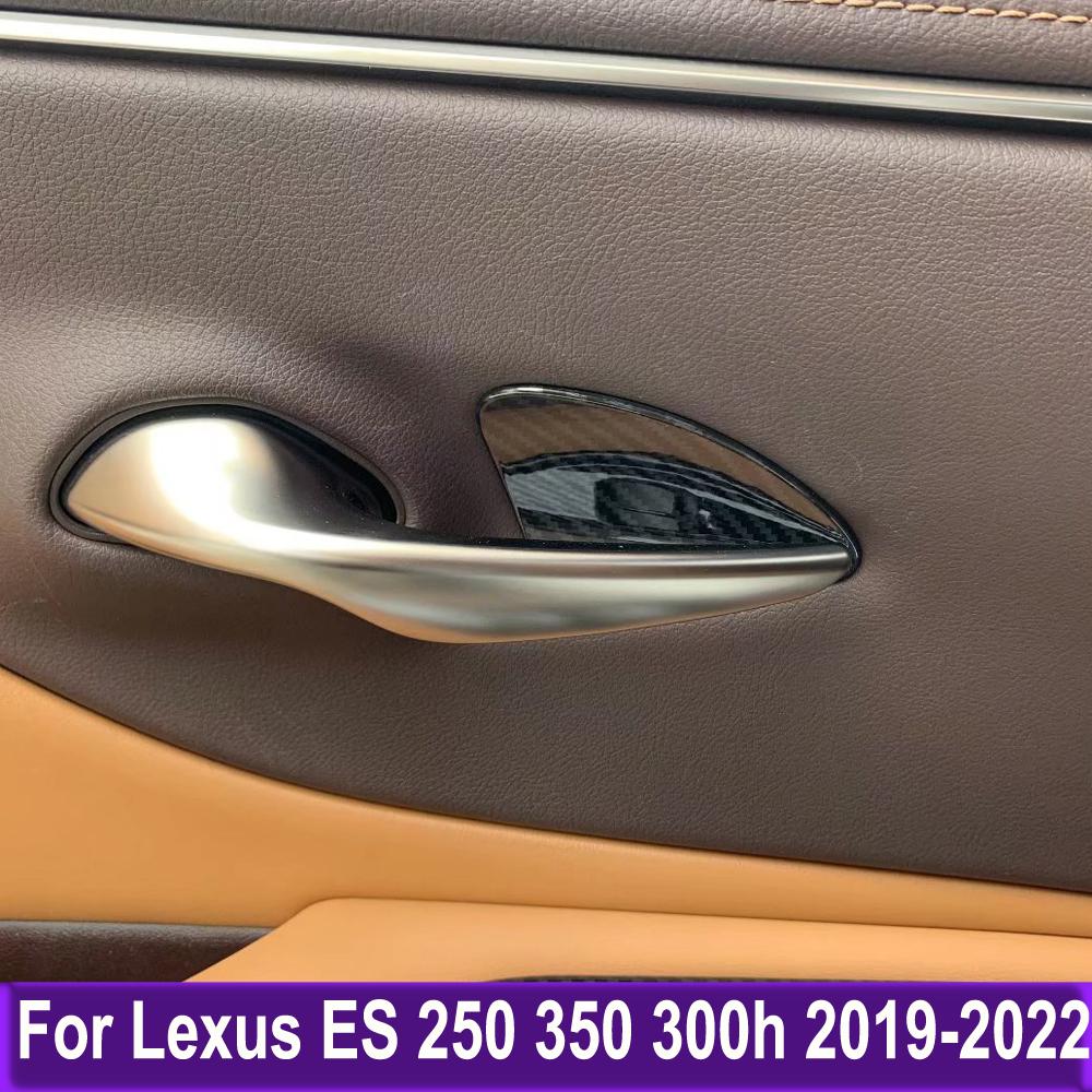 

Накладка на ручку боковой двери, наклейка для Lexus ES 250 350 300h-2022, аксессуары для салона автомобиля, АБС-пластик, карбон