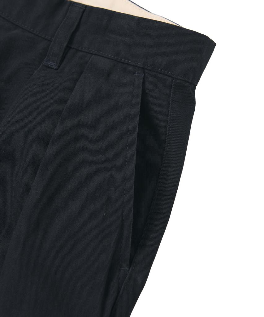 YALE Premium Vintage Two-Tuck Wide Chino Pants_Navy