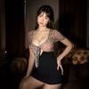 Sexy Lingerie Hottie Leopard Print Hip Wrap Cosplay Secretary Uniform Seduction Suit