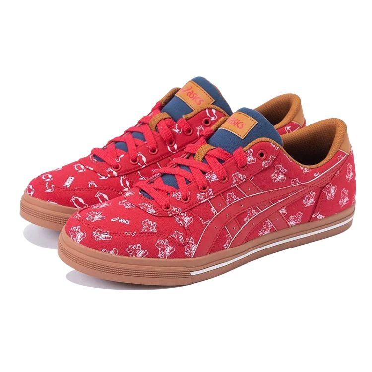 Chums X Asics Aaron Canvas Casual Comfortable Low-Top Skate Shoes Unisex Sneakers Red White 1203A185-600