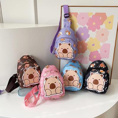 Children's Breast Bag Women's 2025 Spring New Fashion Cartoon Sweet Casual Versatile Small Satchel Shoulder