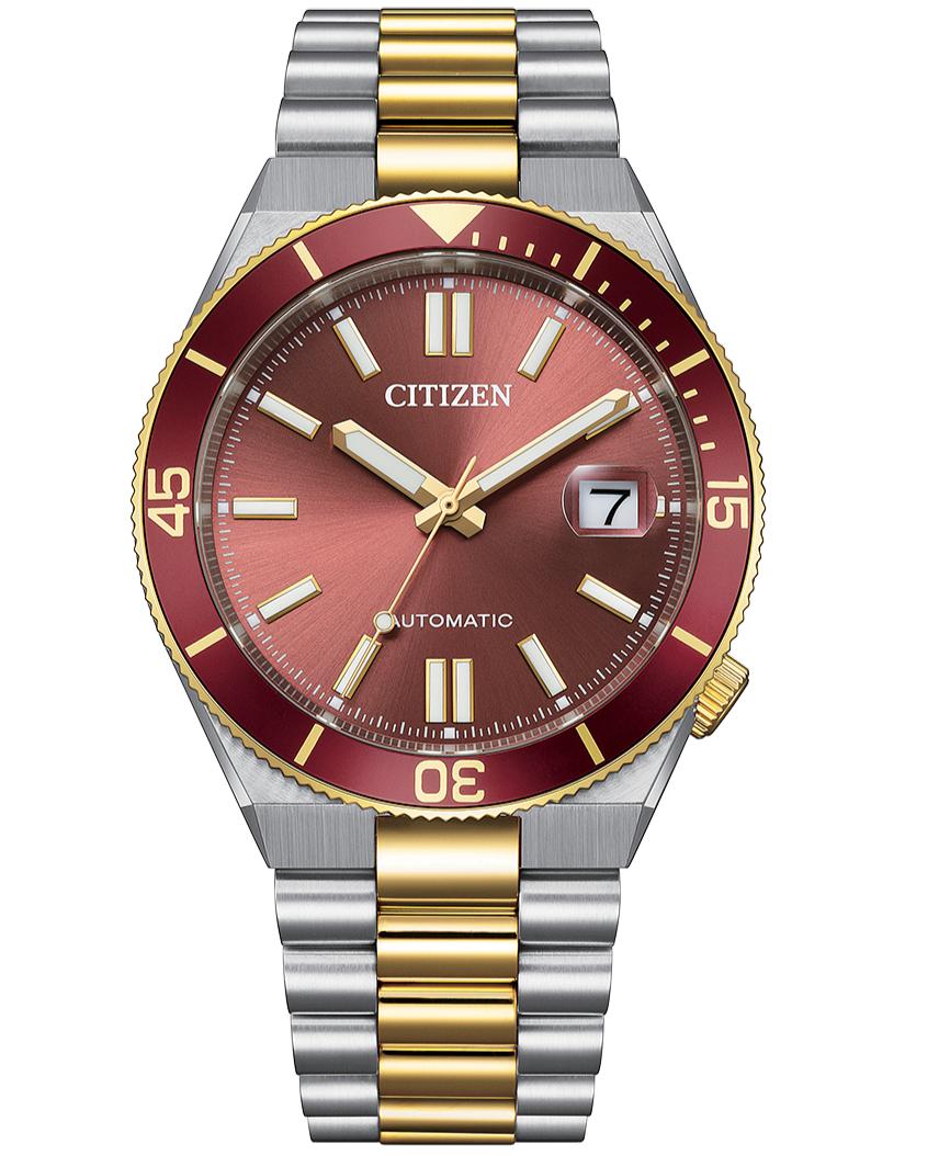 Мужские автоматические часы CITIZEN TSUYOSA 40 мм NJ0234-58X красный