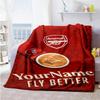 Arsenal Customize Your Name Blanket Cozy Customizable Blanket Ultra-Soft Great for Bedding Couch Livingroom Nap Ideal for All Seasons