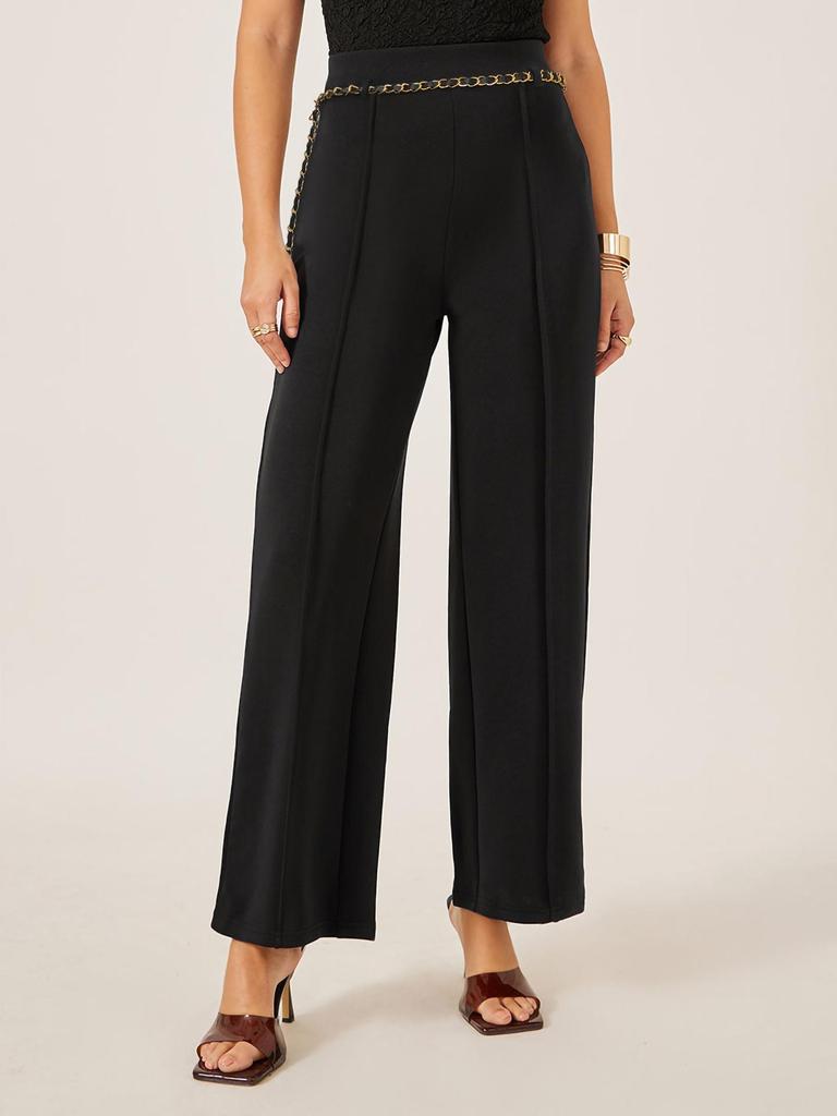 European & American High-Waisted Drapey Suit Pants: Versatile Slimming Straight-Leg Workplace Trousers