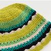Knit Bucket Hat for Woman Breathable Multiple Color Weaving Wide Brim Bucket Hat Adult Teens Summer Fisherman Cap