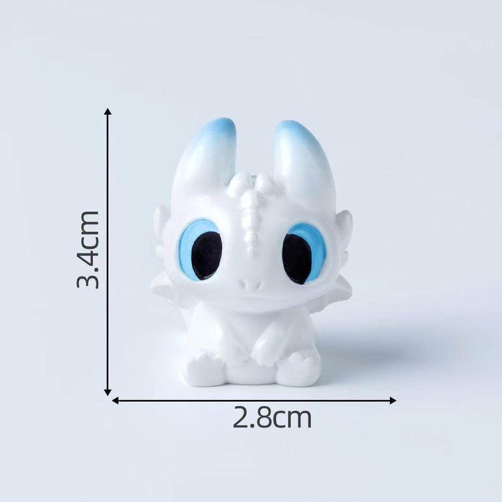 Figurine adorable de Krokmou: Ornement Mignon pour Console de Voiture ou Bureau