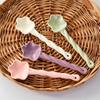 Ceramic Star Shaped Spoon Twisted Spoon Cute Long Handled Cream Design Coffee Stirring Spoon
