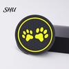 Car Coaster Round Water Bottle Silicone Dog Paw Print Cup Holder Anti-slip Hear-resistant Mat Interior Accessories