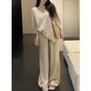 Versatile Everyday Set: 2026 Summer Short Sleeve & Wide Leg Pants - New Arrival for a Relaxed, Comfortable Feel