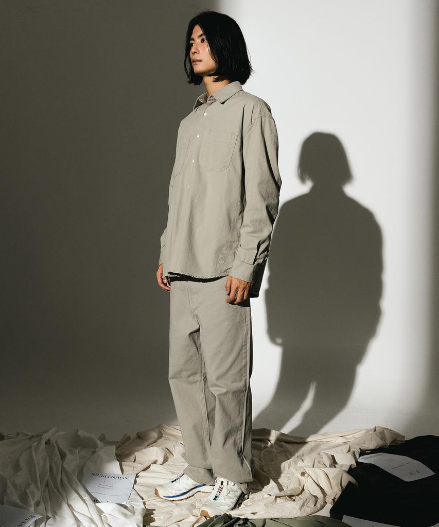 AGENT PEEK Agp Cotton Shirt & Pants Beige