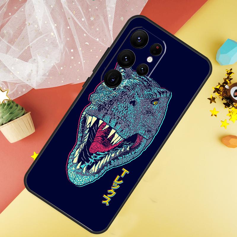 T Rex Dinosaur Tyrannosaurus Phone Case For Samsung Galaxy S25 Ultra S23 S21 S20 S22 S24 FE S9 S10 Plus Cover Coque