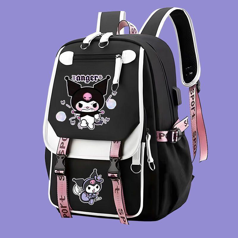 School Bag Student Melody Backpack Women S Large Capacity Girls Heart Backpack Kuromi school bag