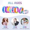 102050 Stück Armband Fidget Spielzeug Push Stressabbau Blase Sensorisches Spielzeug Regenbogen Silikonarmband Party Mitgebsel für Kinder Erwachsene