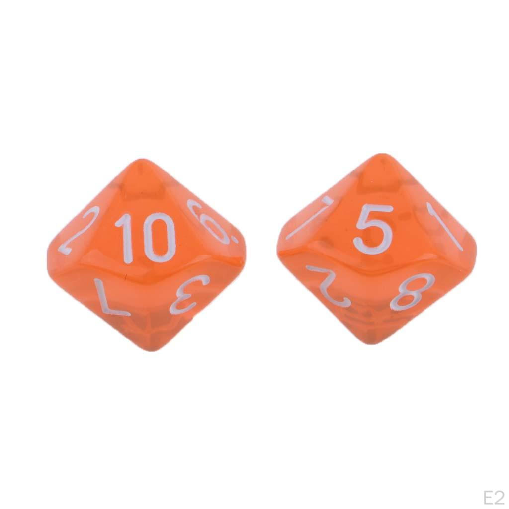 10 Sided D10 Multi-Sided Game Board Accessories