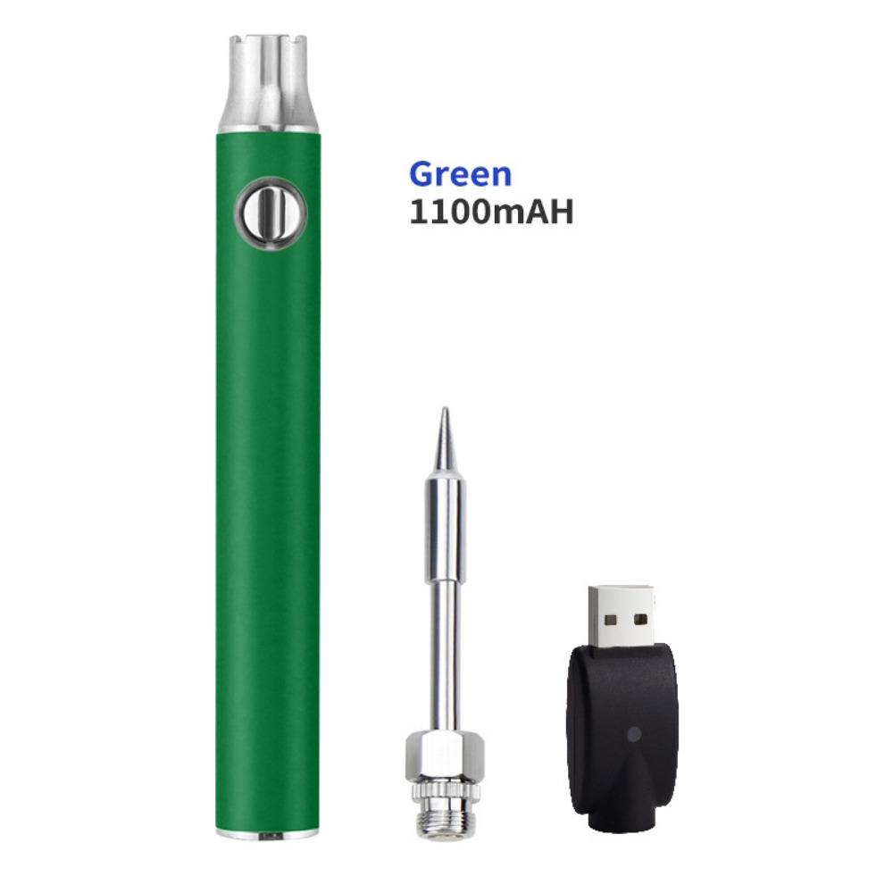 Adjustable Temperature Electric Soldering Iron 1100mAh Battery 3 Gear Welding Tool Kit Pen Rechargeable 510 Thread Heat Tips