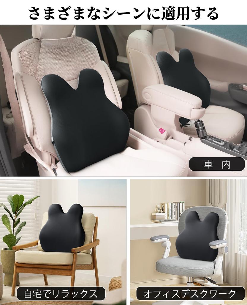 Memory Foam Lumbar Support Ergonomic Car Seat Lumbar Adjustable Mounting Perfect for Long or as a Gift Cushion, Cushion, Backrest, Support,