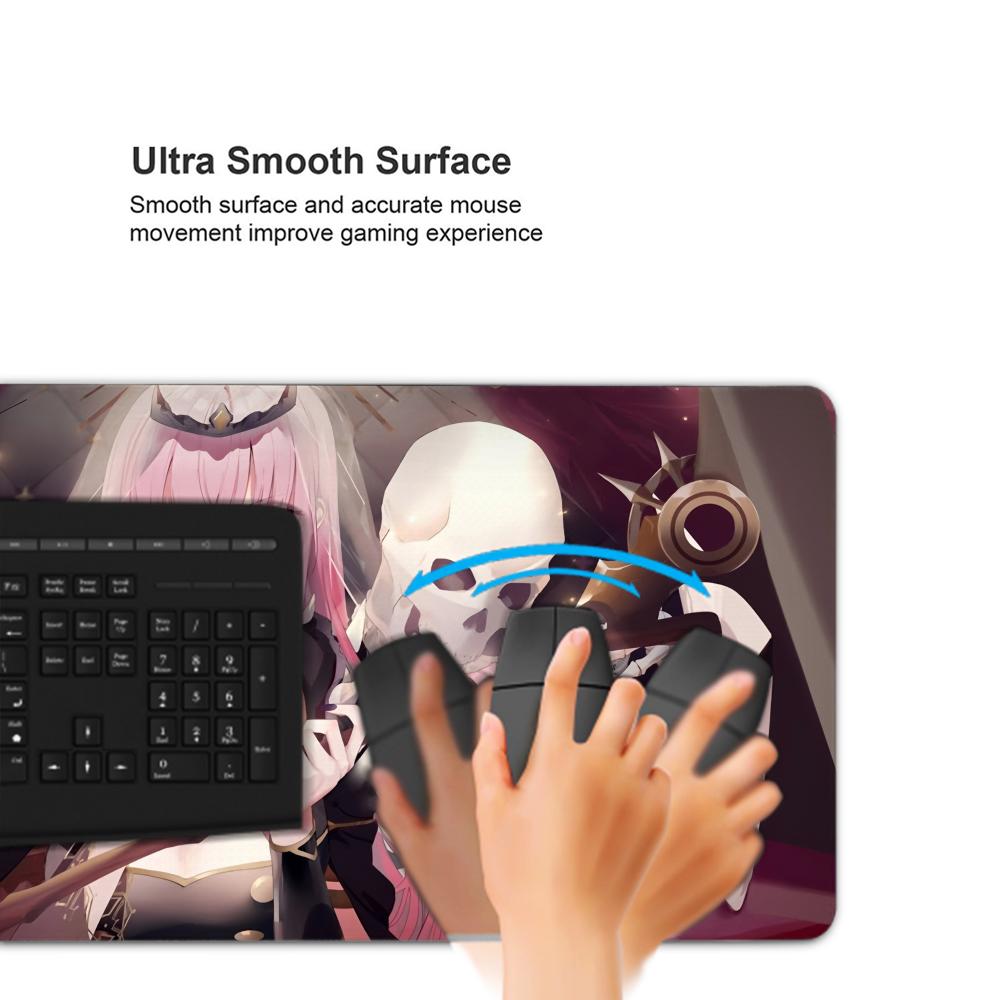 calliope mori Mouse Pad 500X1000 mm Large Gaming Mousepad Gamer XL Rubber Otaku Keyboard Pad Laptop Desk Mat