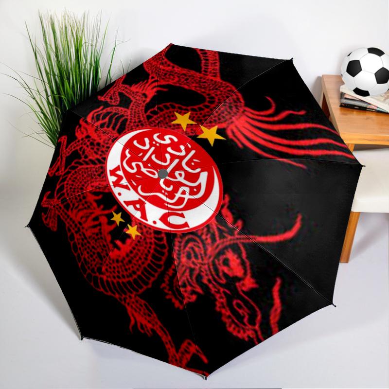 Fc Crest Design Printed Automatic Umbrella, 8-Frame for Travel, camping, Casual Umbrella, Essential Gift for for family and friends