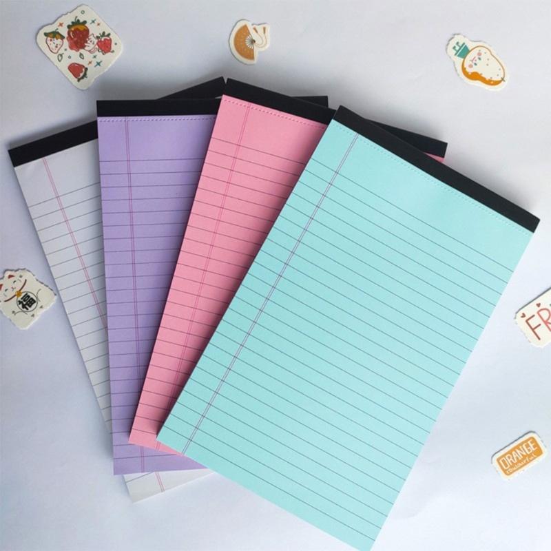 8 Pcs A4 Writing Paper Note Pads Scratch Pads Memos Pad Tearable Legal Pad Lined Paper Pads for Home Office School