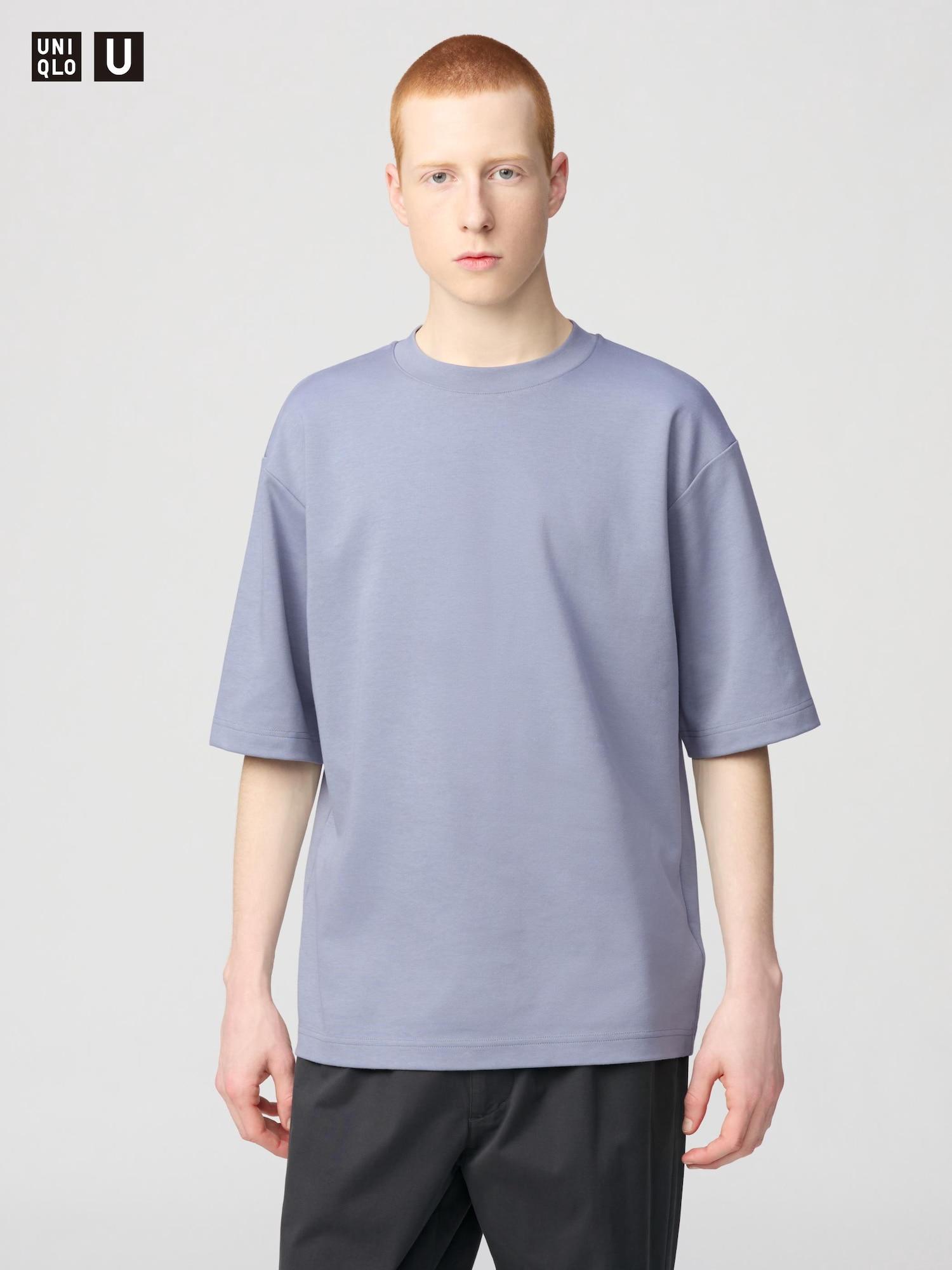 

Футболка свободного кроя Uniqlo Airism CoTTon с круглым вырезом 64 BLUE/UNISEX L
