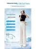 Summer 2026 Chinese Style High Waist Wide Leg Ice Silk Pants for Women