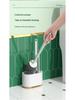 Wall-Mounted 3-in-1 Drainable Toilet Brush Set for Bathroom Corner Cleaning