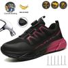 Construction Steel Toe Safety Shoes for Women Lightweight Work Sneakers Puncture Proof Work Shoes Coustruction Safety Work Boots